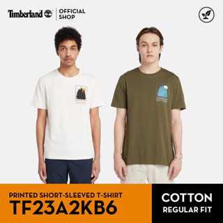 Timberland Mens Printed Short Sleeved T-Shirt เสื้อยืด (TF23A2KB6)