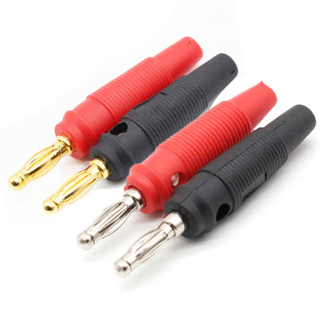 ปลั๊ก แจ็คลำโพง 4 มม. 4mm Plugs pure copper Gold Plated Musical Speaker Cable Wire Pin Banana Plug Connectors