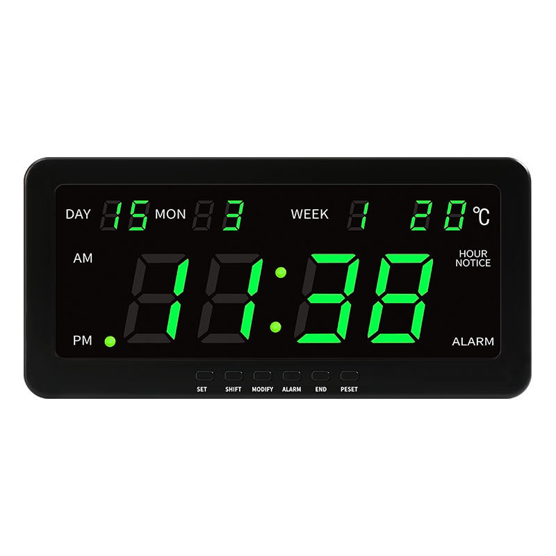 นาฬิกาดิจิตอล (CX2158) 21.5x10.3x3cm นาฬิกา ตั้งโต๊ะ LED DIGITAL CLOCK
