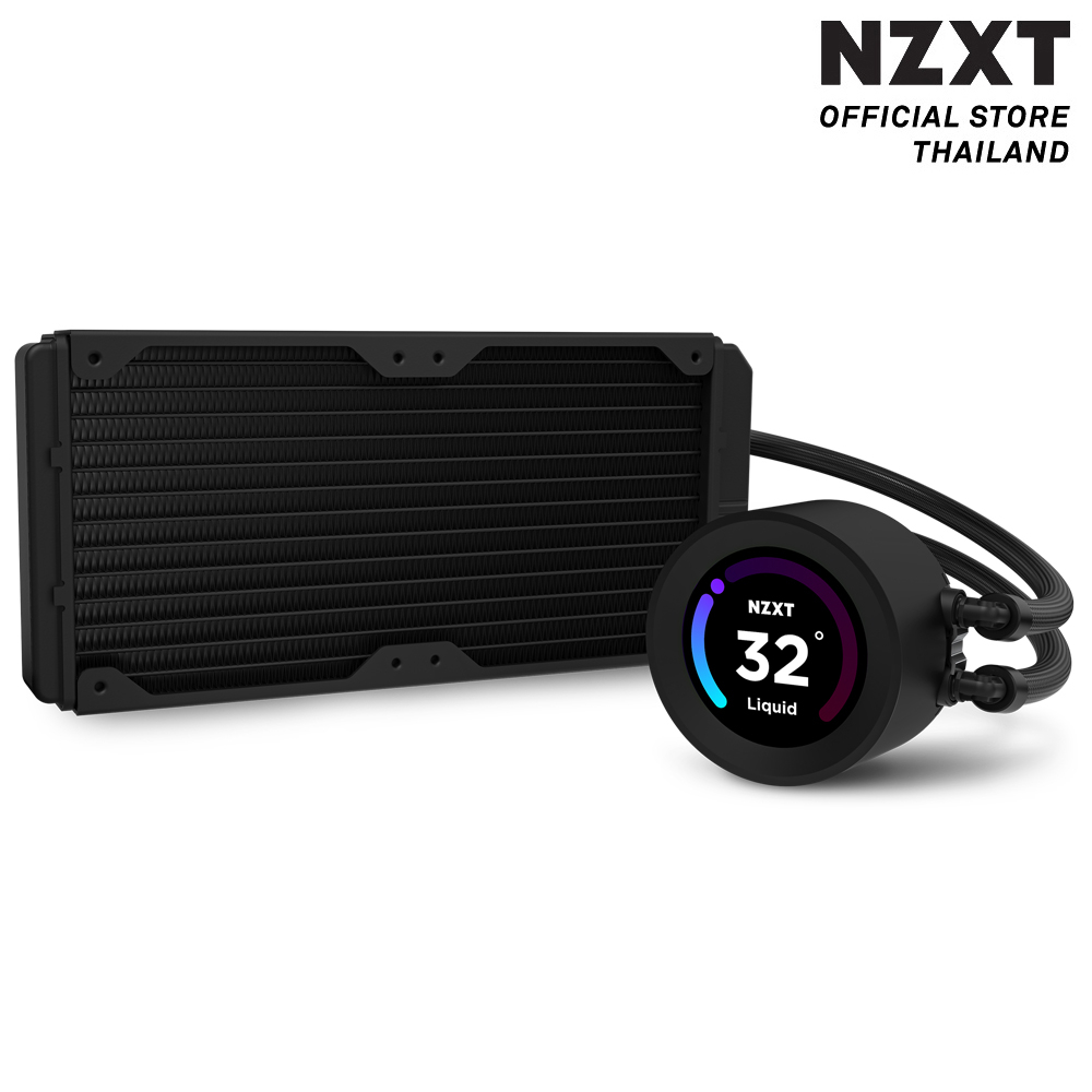 NZXT Cooler Kraken Elite 240 RGB 240mm AIO Liquid Cooler with LCD Display and RGB Fans (Matte Black)