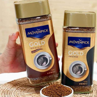 MöVENPICK โมเว่นพิค โกลด์ 200 กรัม กาแฟอาบิก้า 2 รสชาติ และ โรบัสต้า ทำให้รสชาติกาแฟเข้มข้นถึงใจ เมล็ดกาแฟจากแหล่งที่ดี