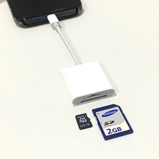 การ์ดรีดเดอร์อ่านเมม sd card / micro card ได้ ต่อเข้า ไอโฟน ไอแพต ได้โดยตรง