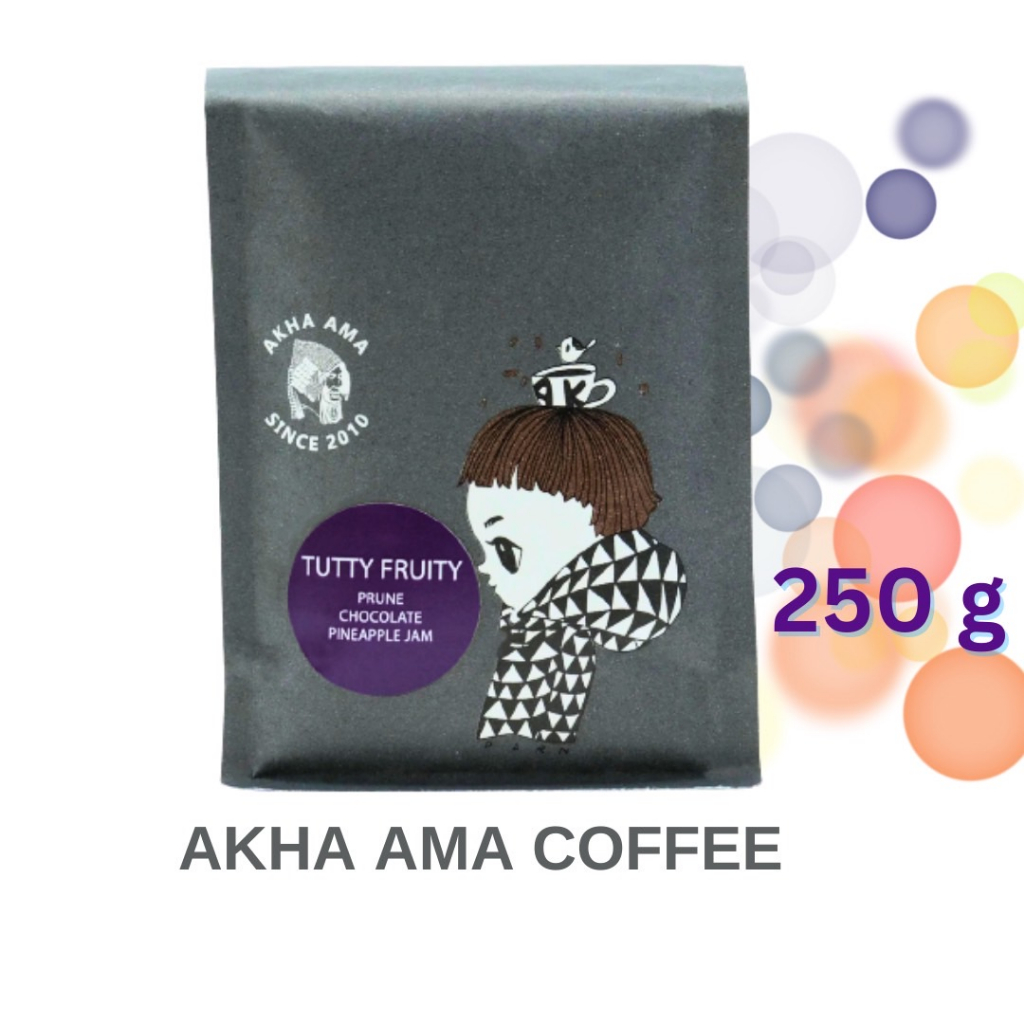 AKHA AMA COFFEE กาแฟ อาข่า อ่ามา : TUTTY FRUITY เมล็ดกาแฟคั่ว อาข่า อาม่า (คั่วกลาง/Medium 250 g)