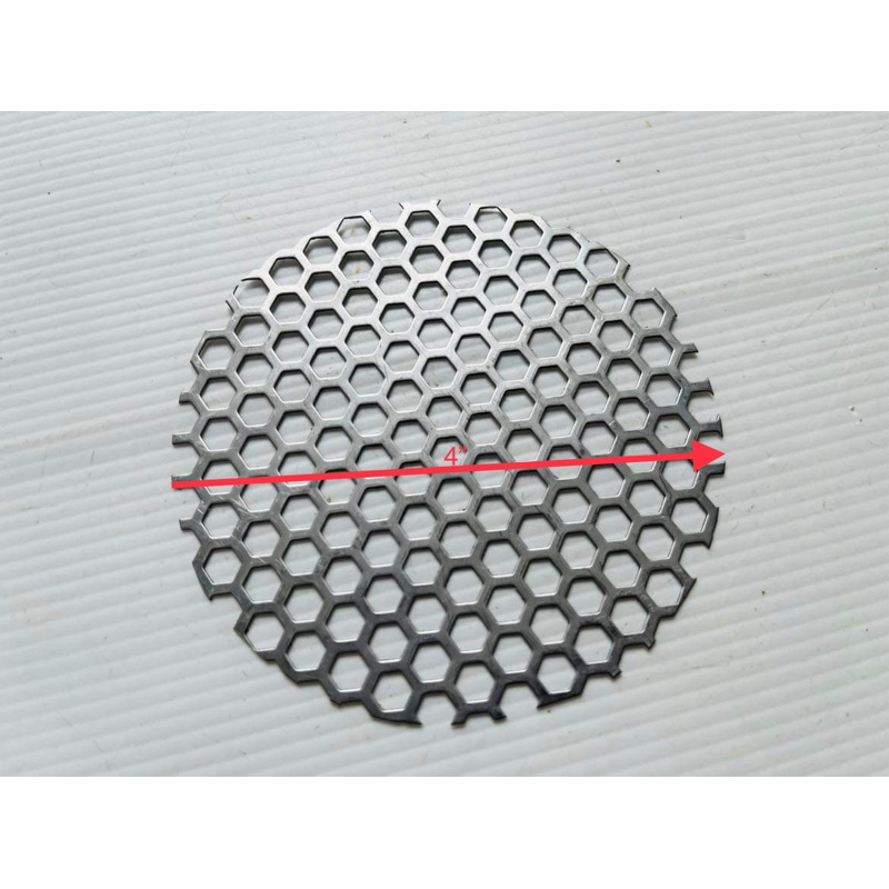 ตะแกรงสแตนเลส304รูรังผึ้งหนา0.6มมตัดกลมขนาด4นิ้วรู6มมรังผึ้ง - รูปที่ 2