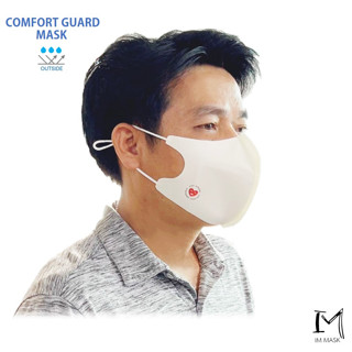 IM MASK Comfort Guard Mask หน้ากากผ้าสะท้อนน้ำ สายคล้องหูปรับได้ มีโครงลวด unisex