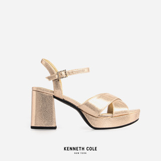 KENNETH COLE รองเท้าส้นสูงผู้หญิง รุ่น REEVA PLATFORM สีซอฟต์โกลด์ ( HEL - RL22REE04-710 )