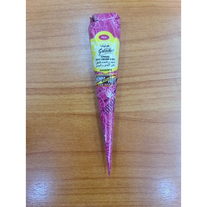 pink เฮนน่าเพ้นท์ตัว GOLECHA  henna สีเพ้นท์ฮาลาล HENNA body paint