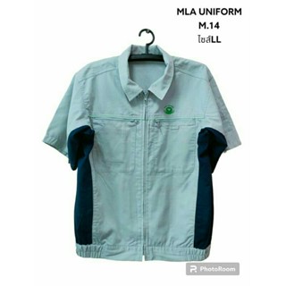 MLA UNIFORM แท้ ไซส์LL เสื้อเชิ๊ตช่างชาย