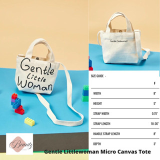 [พร้อมส่ง] กระเป๋า Gentle Littlewoman Micro Canvas Tote