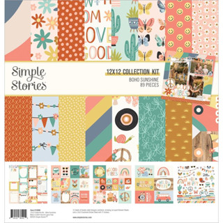 Boho Sunshine : Simple Stories Collection Kit 12"X12" เซ็ทกระดาษ