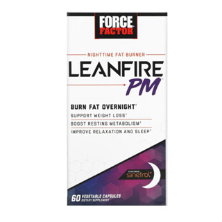 Force Factor Nighttime Fat Burner Leafier PM 60 Vegetable Capsules