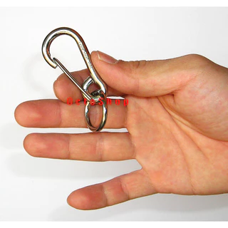 พวงกุญแจ SNAP RING USA. สแตนเลสแท้ CARABINERS สแน็ปลิงค์ พวงกุญแจรถยนต์ มอเตอร์ไซค์ กุญแจบ้าน กระเป๋า กางเกง B/s (#61)