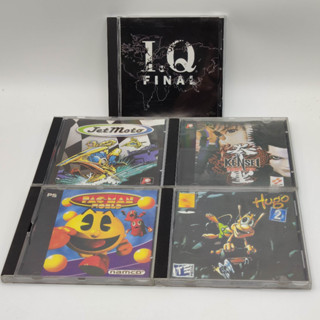 PS1 SET G10 แผ่นก๊อปปั้ม 5 เกม [bootleg] แผ่นสภาพดี มีรอยนิดหน่อย HUGO 2 / PACMAN WORLD Jet Moto / IQ Final / KENSEI