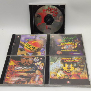 PS1 SET G5 แผ่นก๊อปปั้ม 5 เกม [bootleg] แผ่นสภาพดี Mickeys Wild Adventure / Crisis Beat Rampage 2 / Roll Away / Goal St