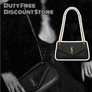 Yves Saint Laurent/CALYPSO sheep leather/Ysl/สายสะพายไหล่ปรับได้/ถุงซอง/กระเป๋าถือ/กระเป๋าสะพายข้าง/