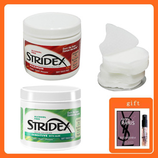 STRIDEX Alcohol Free remove blackheads, clean pores, salicylic acid Toner tablets, acne reducing wipes, acne treatment