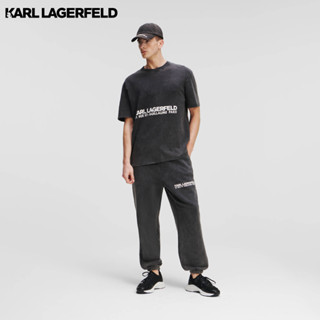 Karl Lagerfeld - RUE ST-GUILLAUME WASHED SWEATPANTS 235M1011 กางเกงขายาว