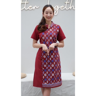 เดรสผ้าไทย รุ่นกมลฉันท์ ✅พร้อมส่ง งานสวย สินค้าตรงปก สวยทันสมัย