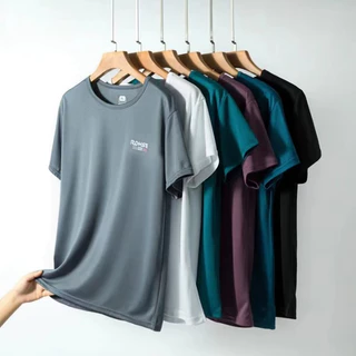 ส่งเร็ว เสื้อยืดกีฬาแขนสั้นผู้ชายผ้าดีใส่สบายไม่ร้อน