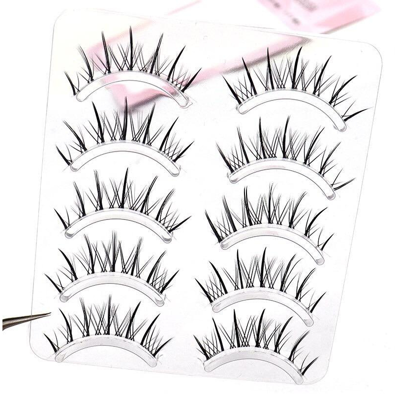 ขนตาปลอม รุ่น CUTIE ขนตาปลอม 3D ความยาว 12 mm. ยาวนุ่ม ไม่แข็ง เป็นธรรมชาติ ขนตาปลอมแกนเอ็นบางใส - รูปที่ 4