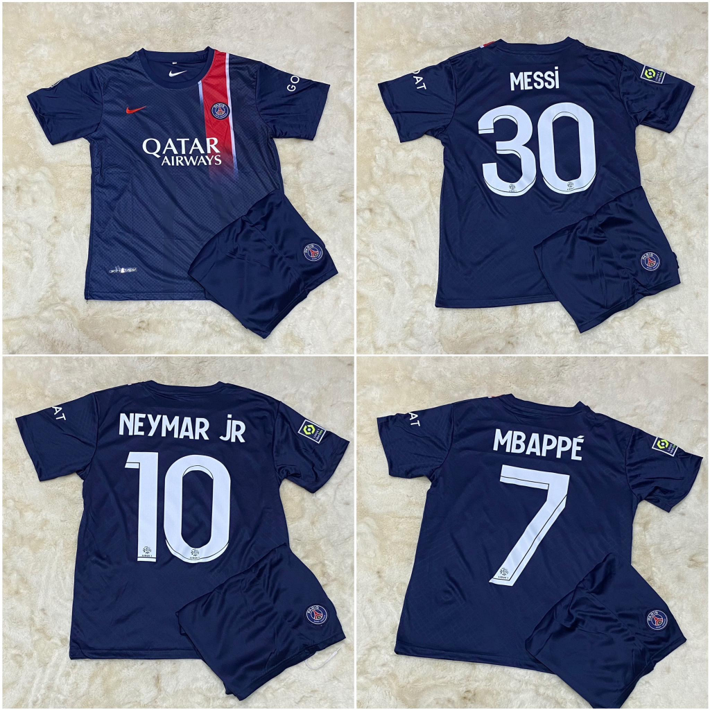 ชุดฟุตบบอล ปารีส มีเบอร์กับชื่อ รุ่นใหม่ลา่าสุด 2023/24 ซื้อครั้งเดียวได้ทั้งชุด (เสื้อ+กางเกง)