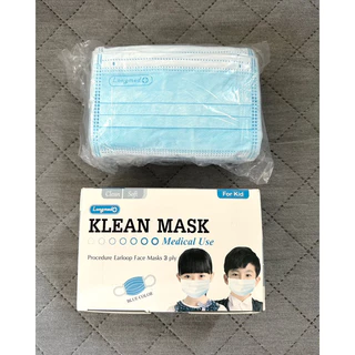 ‼️พร้อมส่งครบสี‼️ Klean Mask เด็กโต อายุ 7-12 ปี หน้ากากอนามัยทางการแพทย์ 3 ชั้น ลอตล่าสุด อย.ไทยถูกต้อง 50 ชิ้น/กล่อง