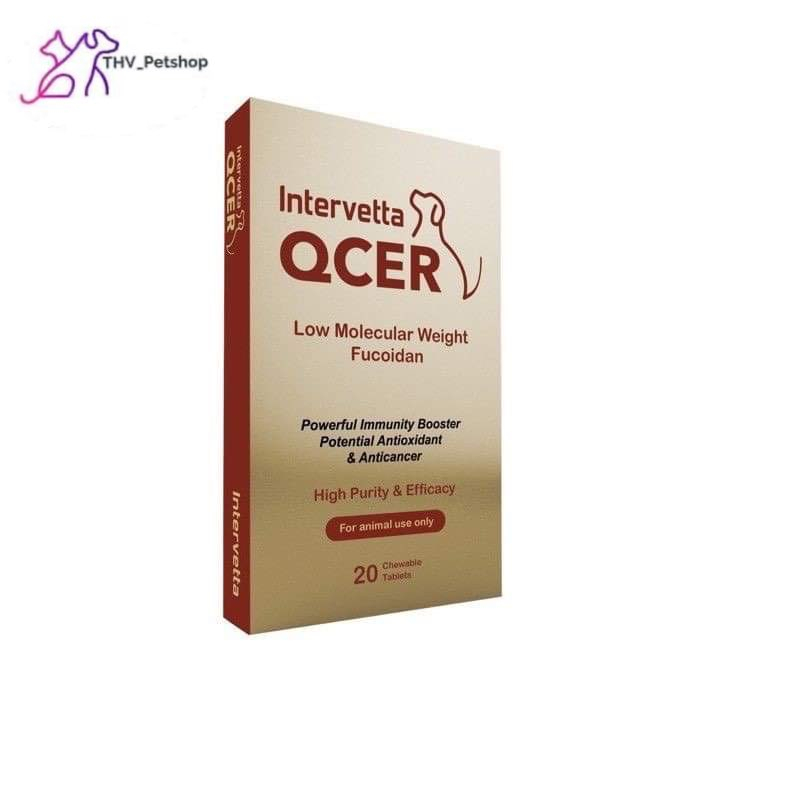 QCER  อาหารเสริมต่อต้านมะเร็ง  เสริมภูมิคุ้มกันและปรับสมดุลร่างกาย (1 กล่องบรรจุ 20 เม็ด) exp.270427