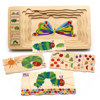 พร้อมส่ง🔥จิ๊กซอว์ไม้ multi layer 5ชั้น Eric carle