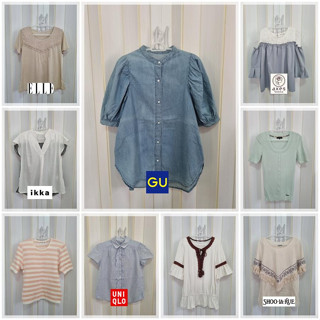 ☆ลงเพิ่ม 6 ก.ย.☆ 👒 เสื้อแฟชั่นแบรนด์ญี่ปุ่น ผ้าฝ้าย ลินิน ไหมพรม ชีฟอง ลูกไม้ งานปัก มือ 2 สภาพสวย 🏖