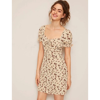 h&amp;m เดรสดำสั้น ลายตารางสวยมาก size 44 ส่งต่อ 250 บาทค่ะ ยังไม่เคยใส่ค่ะ
