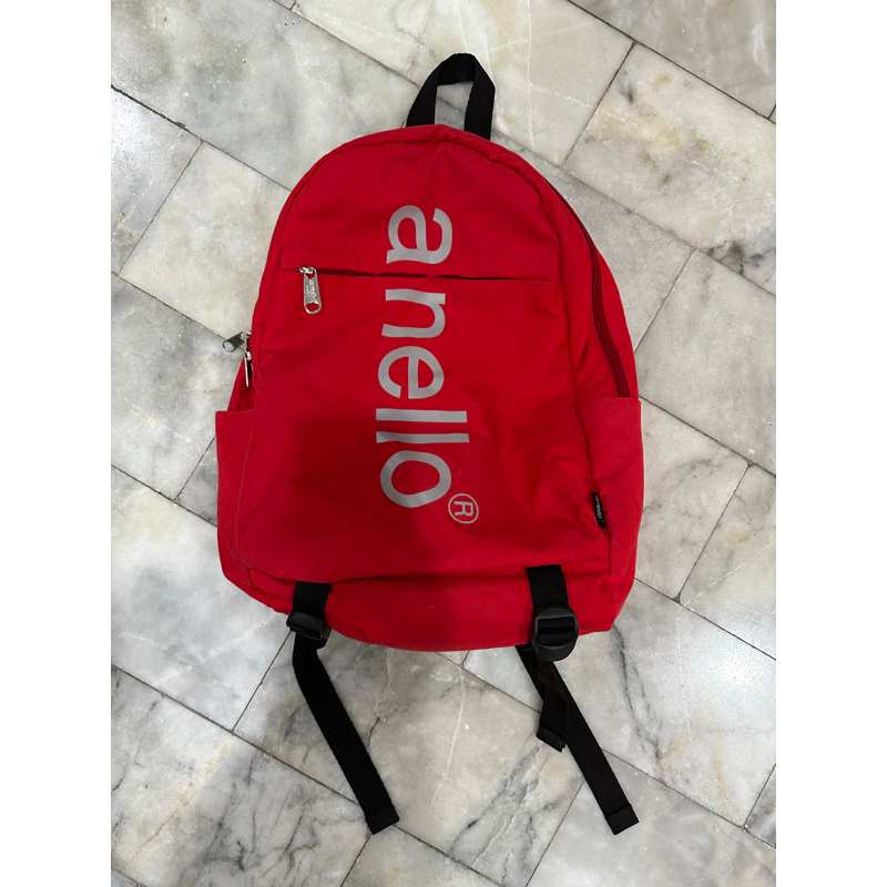 กระเป๋าเป้มือสอง anello สีแดง