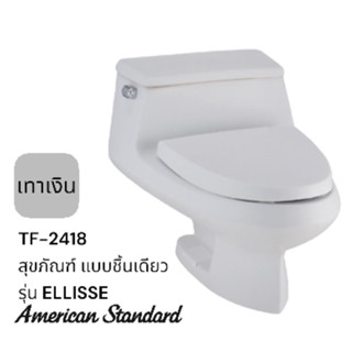 TF-2418 สุขภัณฑ์ แบบชิ้นเดียว รุ่น ELLISSE [สีเทาเงิน] - American Standard