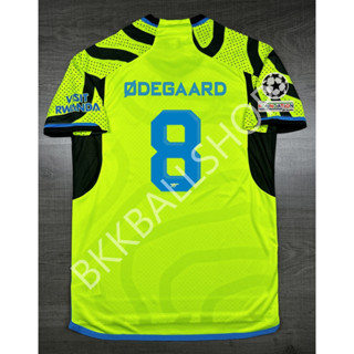 เสื้อฟุตบอล Arsenal Away อาเซน่อล เยือน 2023/24 อาร์ม UCL 8 ODEGAARD