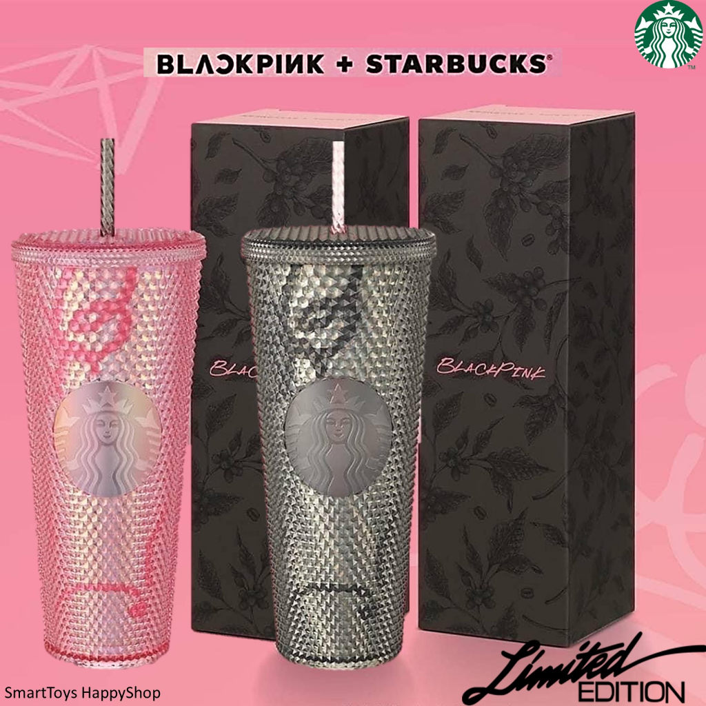 แก้วหนามเก็บความเย็นรุ่นพิเศษจากสตาร์บัค BlackPink+Starbucks Bling Cold Storage Mug Limited Edition