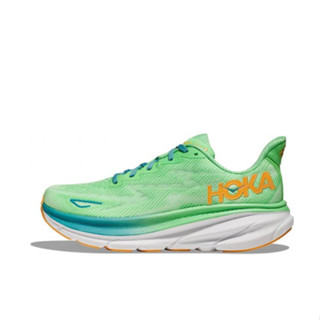 HOKA ONE ONE Clifton 9 Lime light gentleman Woman ของแท้ 100 % style