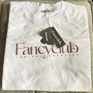 NASTYFANCY [NF] FANCYCLUB BASIC LOGO TEE เสื้อยืดเกาหลี เสื้อเกาหลีแท้ อก 46 ยาว 29 Freesize oversized