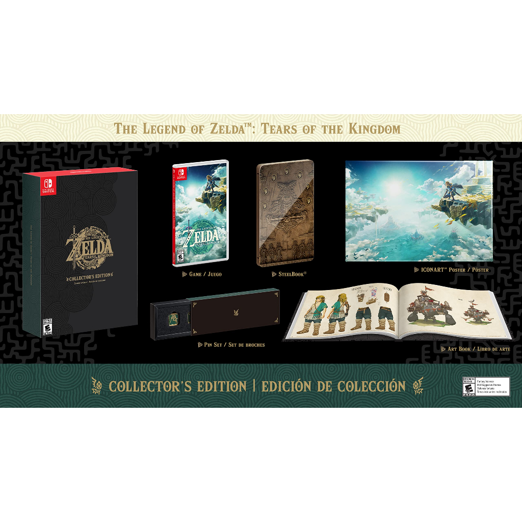 (US America) ชุดสะสม THE LEGEND OF THE ZELDA TEARS OF THE KINGDOM COLLECTOR'S EDITION