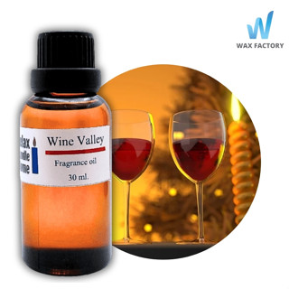 หัวน้ำหอมแท้ กลิ่น Wine Valley Fragrance oil เกรดพรีเมียม สำหรับเทียนเเละเครื่องหอม    30ml/100ml-