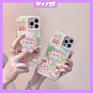 💖จัดส่ง24ชม💖iPhone 14 13 12 11 Pro Max เคส for เคสไอโฟน11 บางเบาพกพาง่าย น่ารัก แฟชั่น Disney CookieAnn พร้อมขาตั้ง Case