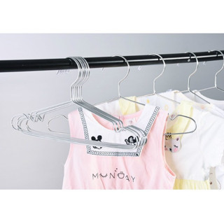 ไม้แขวนเสื้อสแตนเลส แพ็คละ 10ชิ้น อย่างดี ความยาว 40 ซม. และ 45ซม. แขวนผ้า แขวนเสื้อ ทนทาน
