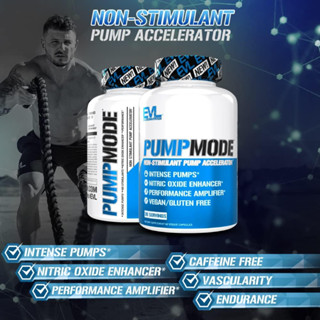 EVL PUMPMODE (60Capsules/30Servings) Non-Stimulant พรีเวิร์กเอาท์ ชนิดเม็ด ไร้สารกระตุ้น