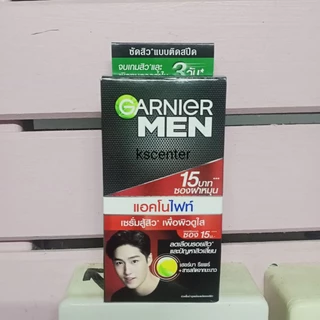 (6 ซอง)โฉมใหม่ Garnier men powerwhite acno การ์นิเย่ เมน พาวเวอร์ไวท์ ไวท์เทนนิ่ง เซรั่ม