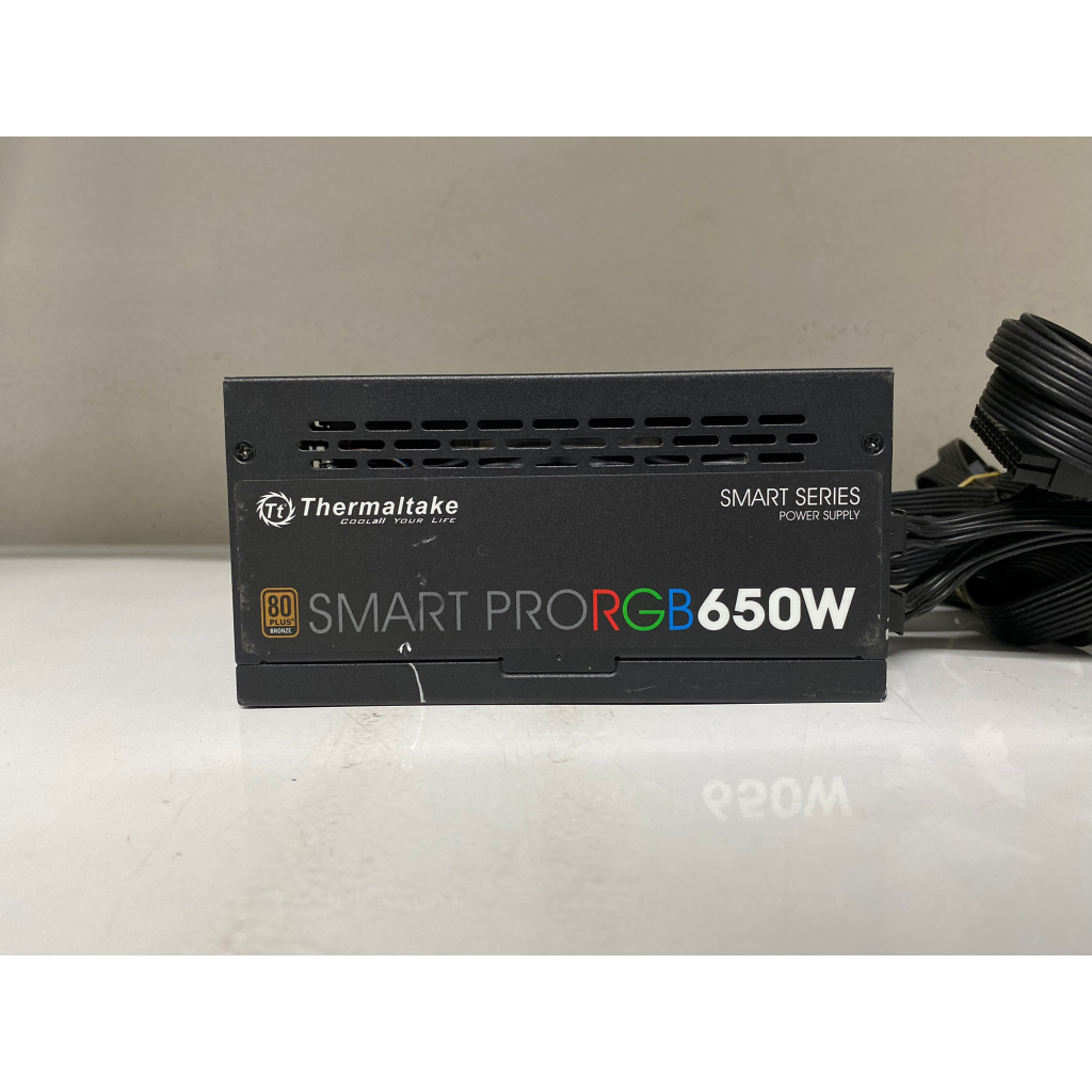 POWER PSU THERMALTAKE SMART PRO RGB SPR-650AH3FSB-R 650W +80 PLUS BRONZE พาวเวอร์ สินค้ามือสอง ใช้งานได้ปกติ MAXCOM