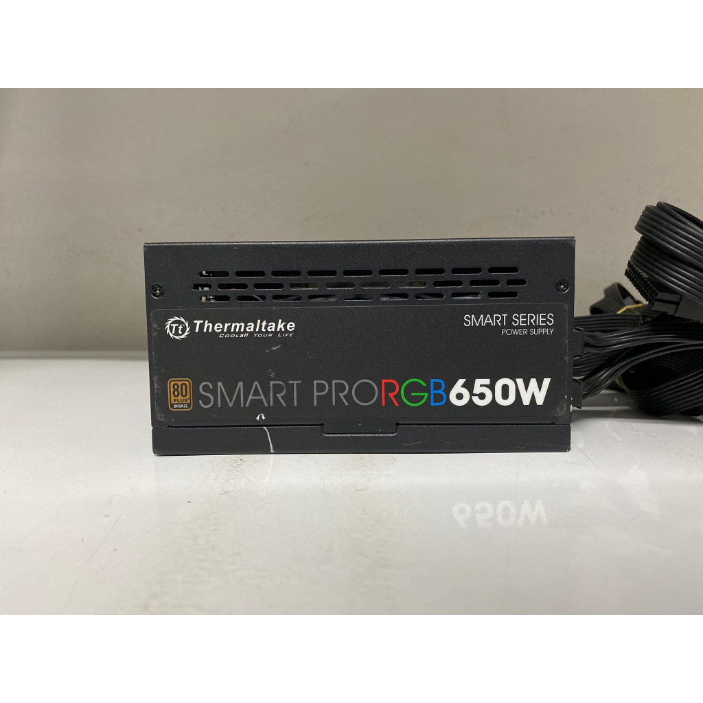 POWER PSU THERMALTAKE SMART PRO RGB SPR-650AH3FSB-R 650W +80 PLUS BRONZE พาวเวอร์ สินค้ามือสอง ใช้งา