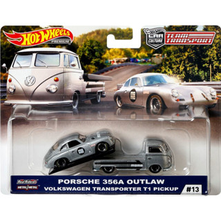 Porsche 356A Outlaw Volkswagen Transporter T1 Pickup 1:64 (HOTWHEELS)