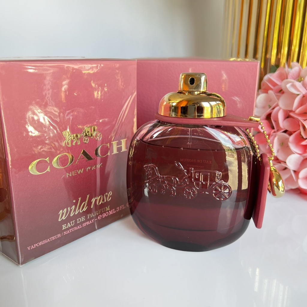 สดใส ร่าเริง สวยฉ่ำ น่าเอ็นดู Coach New York Wild Rose EDP : ขนาดทดลอง แบบสเปรย์ Tester ของแท้ 100%
