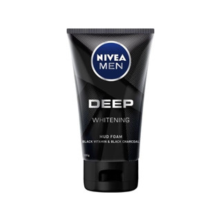 แท้💯% NIVEA Men Deep Whitening Mud Foam​ 100g