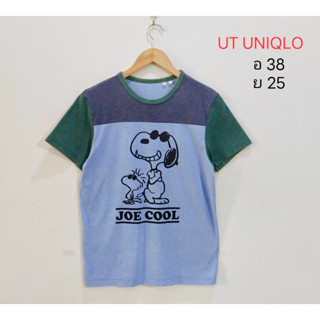 เสื้อยืด UT Uniqlo ลาย Snoopy แท้ 100% งาน japan  size S อก 38 ยาว 25