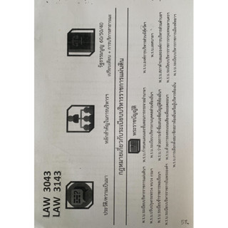 เอกสารประกอบการเรียน LAW3149-3043 กฎหมาย เกี่ยวกับระเบียบบริหารราชการแผ่นดิน