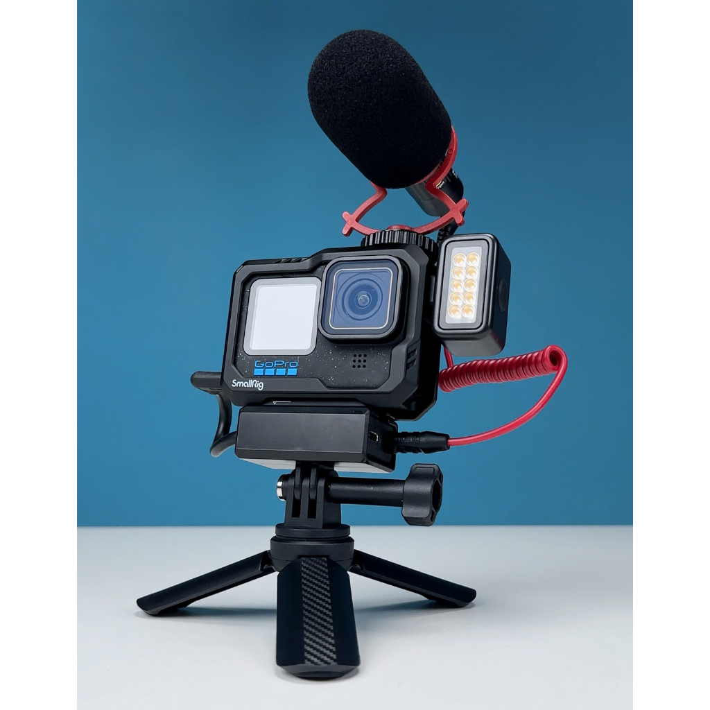 Cage GoPro HERO 12 / 11 / 10 / 9 Black แบบพลาสติก📌ส่งจากไทย📦 SmallRig 3083 เคส พร้อม Adaptor Mixer Gopro11 Gopro12